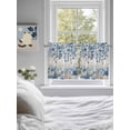 thumbnail image 3 of Blue Coastal Starfish 2 Panel Kitchen Curtains for Small Windows, Beach Nautical Shell Eucalyptus Vintage Bathroom Tier Curtain, Short Window Treatment for Bedroom/Living Room 55"x24", 3 of 6