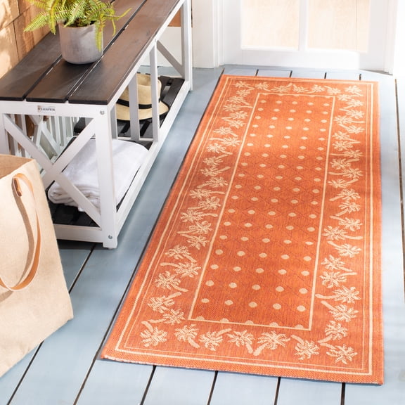 Safavieh Courtyard Charles Floral Indoor/Outdoor Area Rug or Runner