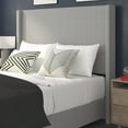thumbnail image 5 of Flash Furniture Quinn Stitched Upholstered Platform Bed, Gray, Queen, 5 of 12
