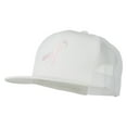 thumbnail image 2 of Breast Cancer Ribbon Embroidered Mesh Cap - White OSFM, 2 of 5