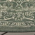 thumbnail image 3 of SAFAVIEH Courtyard Ilija Medallion Indoor/Outdoor Area Rug, Dark Green/Beige, 6'7" x 6'7" Round, 3 of 10