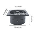 thumbnail image 2 of Miumaeov 12" Ventilation Extractor Exhaust Fan Wall Mounted Vent Fans Industrial Air Blower for Attic Garage Kitchen Bathroom Basement Ventilation Fan 110V 125W, 2 of 14
