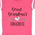 thumbnail image 4 of Inktastic Great Grandmas Favorite Heart Great Grandchild Boys or Girls Baby Bodysuit, 4 of 5