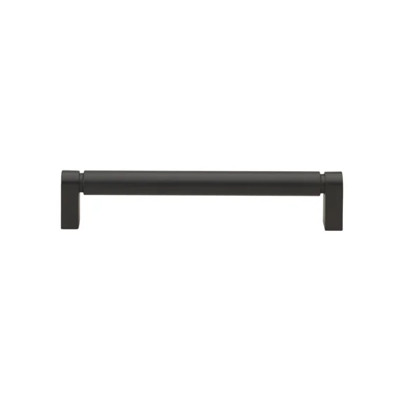 Gliderite 6-5/16 Inch Center Smooth Bar Pull Matte Black, 4787-160-Mb-1