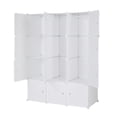 thumbnail image 6 of Zimtown 12-Cube DIY Modular Shelving Storage Organizer,14"x 18" Portable Wardrobe with Clothes Rod, 6 of 8