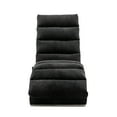 thumbnail image 3 of Linen Massage Chaise Lounge Indoor Chair, Electric Massage Sleeper Chair, Modern Upholstered Long Lounger Sofa for Office Bedroom, Living Room, Black, 3 of 9