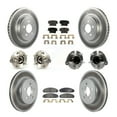 thumbnail image 1 of Transit Auto Front Rear Hub Bearing Assembly Coated Disc Brake Rotor and Ceramic Pads Kit (10Pc) for Car Chrysler 300 Dodge Challenger Without 4 Piston Caliper Left Right (Driver Passenger) KBB-112694, 1 of 11
