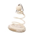 thumbnail image 1 of Juguete interactivo para gatos, divertido juguete de peluche con resorte en espiral para rascar. Pelota, 1 of 8