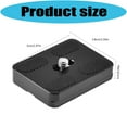 thumbnail image 3 of Aluminum Alloy Quick Release Plate with AntiSlip Pad for 50mm Tripods 1/4 Screw, 3 of 9