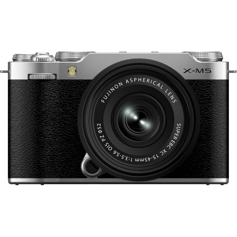Fujifilm, Mirrorless Camera, X-M5 + XC 15-45mm Lens, Silver