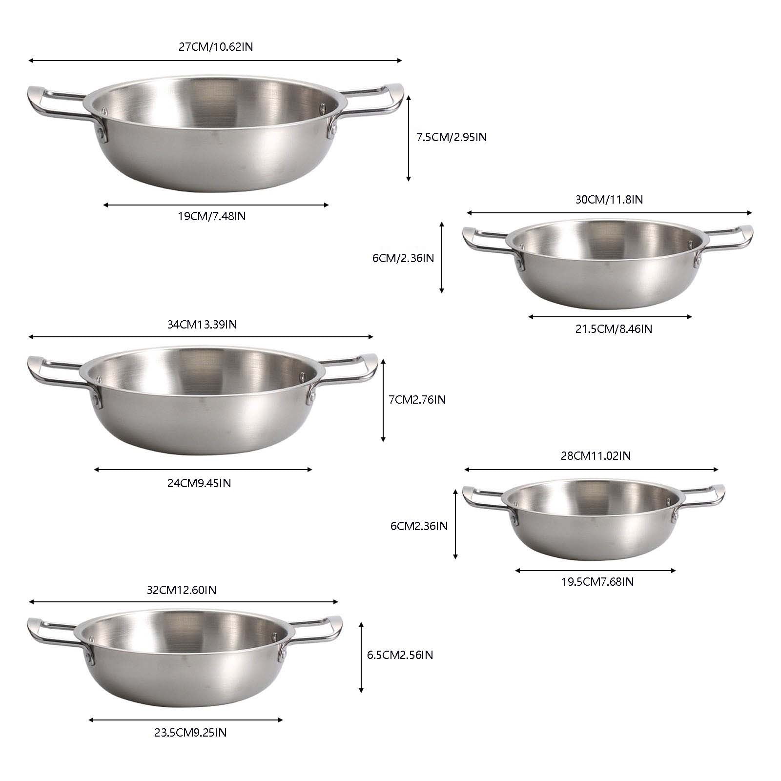 Dinnerware Flatware Stainless Steel Stainless Steel Dutch Oven Dutch Oven Pot Best Chef’S Pan In Pots and Pans Induction Pot Stock Pot Kitchen Utensils Set Dinnerware Flatware