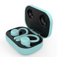 thumbnail image 1 of Sidaley Auricular compatible con Bluetooth IPX5 resistente al agua portátil tipo c interfaz botón Control gancho para la oreja auricular música Cables de audio/vídeo Azul, 1 of 6
