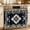 Dark Blue, variant on Navy Blue Boho Oven Skirt Curtain 27"Wx20"L, Waterproof Ruffled Stove Cover Skirt with 8 Ribbon Ties, Ethnic Art Geometric Southwestern Decorative Oven Door Curtain for Kitchen Dishwasher Cabinet