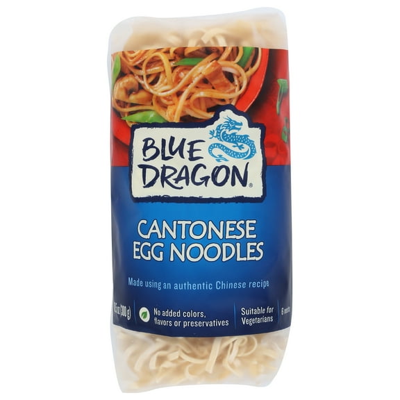 Pack of 4, Blue Dragon Cantonese Egg Noodles, 10.58 oz