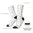 thumbnail image 4 of Rateoe Funny Chicken for Women Casual Calf Socks - Cute Crew Socks - Thin Soft Above Ankle Socks Size 5-11, 4 of 6