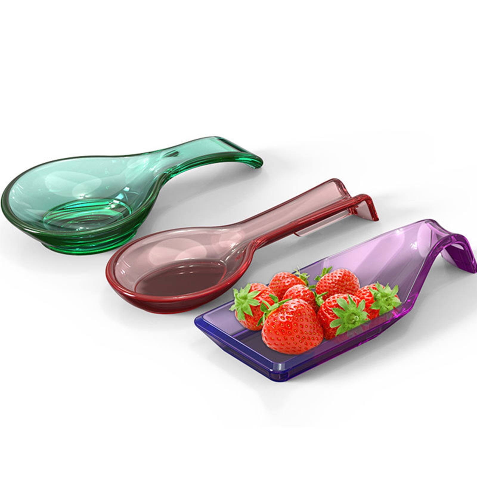 Spoon Holder UV Crystal Epoxy Mold Kitchen Utensil Rest Jewelry Holder Resin Silicone Mould DIY Crafts Fruit Candy Tray Casting Tools