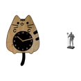 thumbnail image 1 of Reloj de pared,Reloj de pared decorativo con forma de gato para sala de estar silenciosa,Reloj de pared de madera,decoración moderna,Figura de escritorio,Estatua de caballero,artesanía, 1 of 8