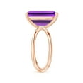 thumbnail image 3 of ANGARA Natural 6.5 Ct. Amethyst Solitaire Ring in 14K Rose Gold for Women (Ring Size: 4), 3 of 9