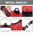 thumbnail image 5 of Howarmer Dog Harness, No-Pull Pet Harness with 2 Leash Clips, Adjustable Soft Padded Dog Vest, Reflective No-Choke Pet Oxford Vest with Easy Control Handle for Small Dogs, Red, XS, 5 of 8