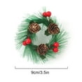 Christmas Home Decoration Candle Stand Ring Napkin Ring Simulation