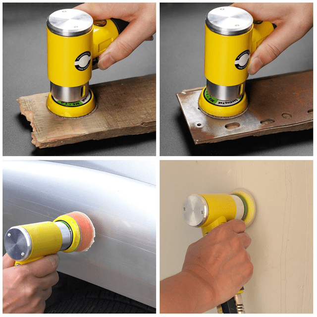 Mini 2 / 3 Inch Air Sander Pneumatic Polisher Grinder Buffer Double Acting Track Polisher 80 Sheets Sandpaper Kit B
