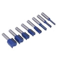 thumbnail image 4 of Straight Shank Milling Cutter, High Hardness Woodworking Milling Cutter 8Pcs Wear Resistance High Accuracy  for Carpenter, 4 of 8