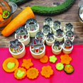thumbnail image 2 of 4/5/10/14 Pieces Of Fruit And Vegetable Cookie Cutter Set, Chocolate Cutter Stainless Steel Food Mini Pie Cookie Mold, Baking Mold, Decorative Tools, 2 of 4