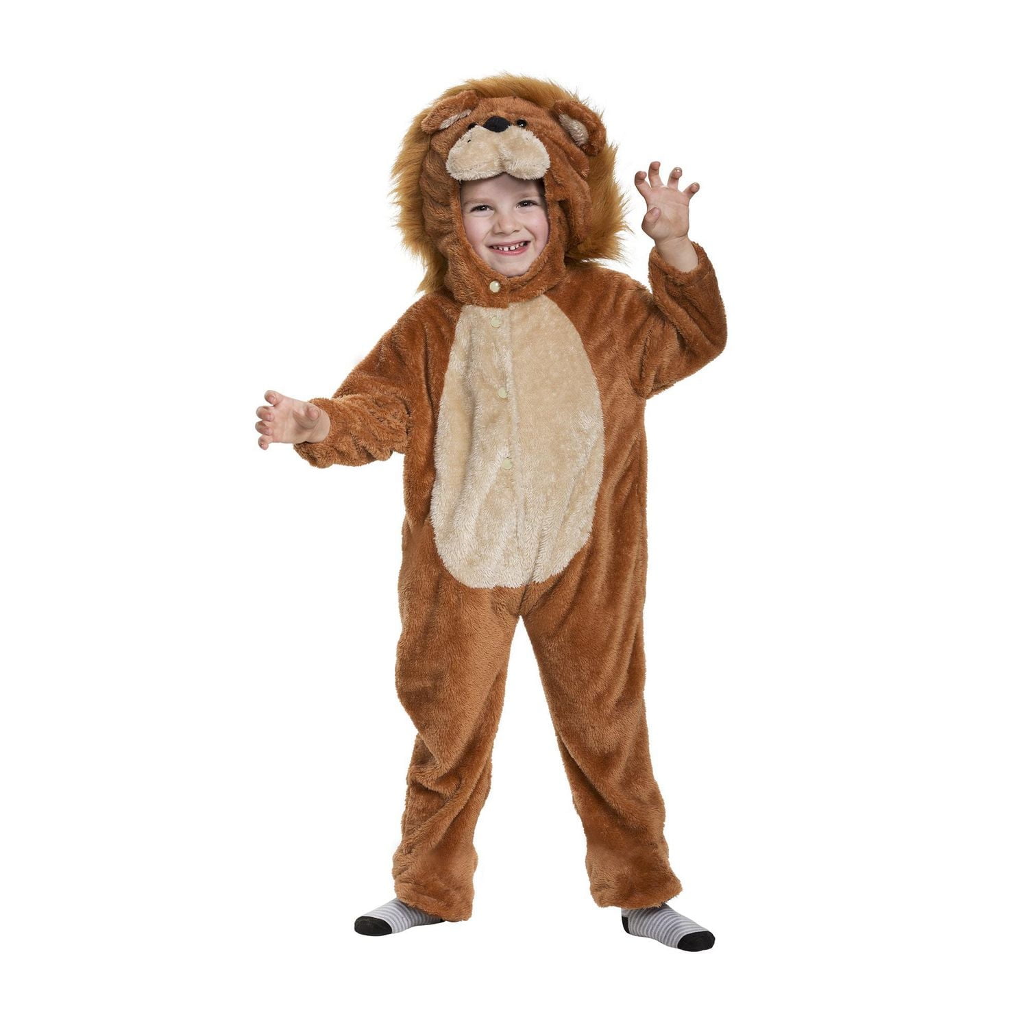 Costume de lion féroce pour tout-petits 3T-4T. Walmart Exclusif.