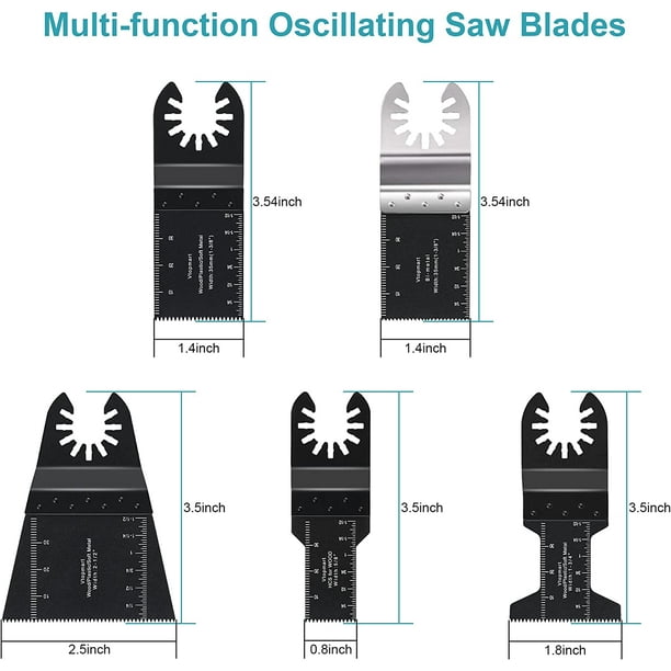 24PCS Universal Metal Wood Oscillating Multitool Quick Release Saw