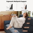 thumbnail image 5 of 71" Modern Loveseat Sofa 2 Seat Chenille Couch Adjustable Armrest for Living Room Small Spaces Blue, 5 of 10