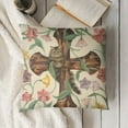 thumbnail image 3 of SHANXI Happy Easter Pillow Covers Floral Cross He is Risen Rabbit Bunny Carrot Striped Farmhouse Decorative Throw Pillowcases for Home Sofa Couch Decoration G 12x12in, 3 of 5