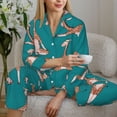 thumbnail image 6 of Lsque Giraffes Doing Various Yoga Pattern Long Sleeve Pajama Set for Women - Soft 2-Piece Sleepwear and Loungewear Set with Pockets, Comfy Nightwear-XX-Large, 6 of 7