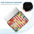thumbnail image 2 of FORMRS 13-13.3 inch Laptop Sleeve Case Soft Carrying Quilted Computer Bag Cover, White Striped Lemon, 2 of 7