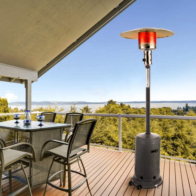 TACKLIFE Outdoor Patio Heater, 47000BTU Covering 16 sq.ft Propane Heater  for Patio-GFP05 - Walmart.com