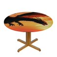 thumbnail image 3 of BCIIG Dragon Ocean Sunset Round Tablecloth Stain-Resistant Washable Indoor Outdoor Tablecloth for Restaurants Parties Weddings Picnic Dining Kitchen Farmhouse - Multiple Sizes Available 38"-42, 3 of 8