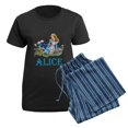 thumbnail image 5 of CafePress - ALICE IN WONDERLAND BLUE Women's Dark Pajamas - Women's Short Sleeve Print T-Shirt and Pants Dark Cotton Pajama Set, 5 of 7