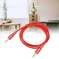 thumbnail image 3 of Cable auxiliar de sonido macho a macho de 3,5 mm, cable estéro tejido de nailon, compatible con radios estéreo de automóvil, auriculares, parlantes, portátiles de, 3 of 7