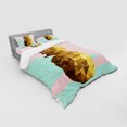 thumbnail image 3 of Ambesonne Indie Bedding Set 3 Pcs, Poly Pineapple Summer, Twin, Mint Green Pale Brown, 3 of 3