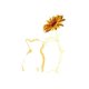 thumbnail image 2 of Women's Fashion Casual T-Shirt with Creative Cat and Sunflower Print, Round Neck, Short Sleeve, Comfortable Summer Top, Polyester and Spandex Blend, Machine Washable, 2 of 6