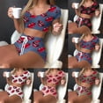 thumbnail image 4 of Women Fashion Lips Print Sleepwear Suit Sexy Pajamas Top Pants Skinng Homewear, 4 of 11