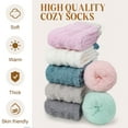 thumbnail image 3 of Loritta 7 Pairs Winter Womens Fuzzy Socks Soft Warm Cozy Fluffy Soft Fleece Socks Size 6-10, 3 of 7