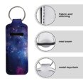 thumbnail image 6 of Yuyamidu Galaxy Chapstick Holder Lip Balm Holster Portable Sleeve Pouch for Women Girls Starry Sky Lipstick Key Chain Holder Makeup Storage Organizer, Outer Space, 6 of 6