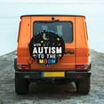 thumbnail image 6 of Susaid I Love With Autism To The Moon And Back Print Water Proof Spare Tire Cover Wheel Tire Dust-proof Cover Fit Trailer, RV, SUV and Many Vehicle-17 inch, 6 of 6