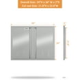 thumbnail image 2 of Outdoor Kitchen Doors 24" H x 24" W, Stainless Steel BBQ Double Access Door,Recessed Handle for Outdoor Kitchen Cabinet Grilling Station and BBQ Island, 2 of 8