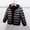 Black, variant on Unisex Boy Girl Puffer Jacket Hooded Lightweight Outdoor Windproof Down Coats Winter Warm Clothes
