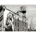 thumbnail image 2 of Julian Lauren 4x14 White Modern Wood Framed Wall Art Titled - Billboards in Manhattan #1, 2 of 5
