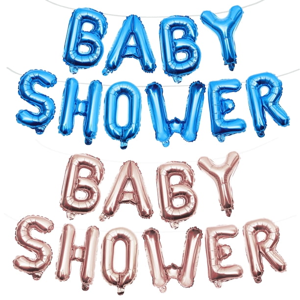 KAKOWELY 2 juegos de globos y guirnaldas para baby shower, decoraciones para baby shower para niñas y niños.