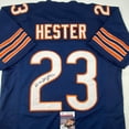 thumbnail image 2 of Autographed/Signed Devin Hester Chicago Blue Football Jersey JSA COA, 2 of 4