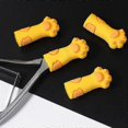 thumbnail image 4 of 5-Pack Leather Scissor Protectors with Safety Sheath, Yellow Covers for Crafting and Sewing Tools, 4 of 5