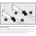 thumbnail image 3 of Juego de soportes Liberty D688SEC-W-TX para correderas de cajón blancas, 3 of 3